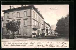 AK Bad Langenschwalbach, Coblenzerstrasse Am Hotel Stadt Coblenz  - Langen