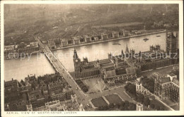 71819880 London Aerial View Of Westminster Abbey Thames - Otros & Sin Clasificación