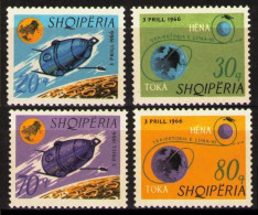 1966 Albania 1067-1070 Space Flight Luna Probe - Luna 10 7,00 € - Europe