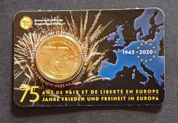 BELGIQUE 2020 / COINCARD 2,5 € / 75 ANS DE PAIX ET DE LIBERTÉ EN EUROPE - Belgium