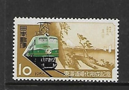 JAPON 1956 TRAINS  YVERT N°587 NEUF MNH** - Trenes