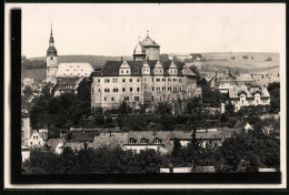 Fotografie Brück & Sohn Meissen, Ansicht Zschopau, Teilansicht Der Stadt Mit Dem Schloss Wildeck  - Plaatsen