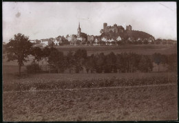 Fotografie Brück & Sohn Meissen, Ansicht Stolpen I. Sa., Blick Von Den Feldern Nach Der Stadt  - Plaatsen