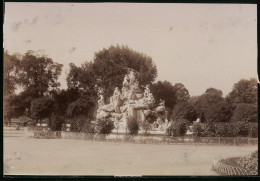 Fotografie Brück & Sohn Meissen, Ansicht Budapest, Blick Auf Die Fontaine Mit Stadtwäldchen, Varosligeti Uizeses  - Plaatsen