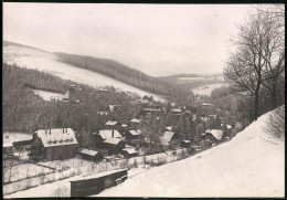 Fotografie Brück & Sohn Meissen, Ansicht Kipsdorf, Blick Auf Den Verschneiten Ort Mit Hotel  - Plaatsen