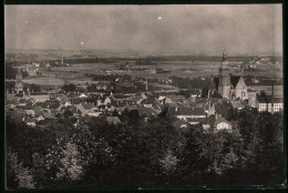 Fotografie Brück & Sohn Meissen, Ansicht Kamenz, Stadtansicht Mit Kirche  - Lieux