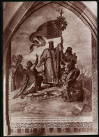 Fotografie Brück & Sohn Meissen, Ansicht Meissen I. Sa., Albrechtsburg, Gemälde Gründung Meissens Durch Heinrich I.  - Luoghi