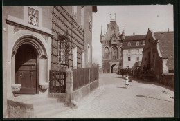 Fotografie Brück & Sohn Meissen, Ansicht Meissen I. Sa., Partie Am Burgtor Und Eingang Burglehen  - Luoghi