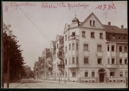 Fotografie Brück & Sohn Meissen, Ansicht Döbeln I. Sa., Thielestrasse Mit Eckhaus  - Orte