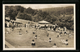 AK Schlangenbad, Thermalschwimmbad Mit Badegästen  - Schlangenbad