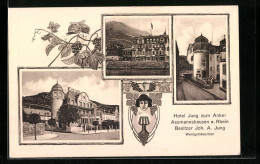 AK Assmannshausen A. Rhein, Hotel Jung Zum Anker  - Autres & Non Classés