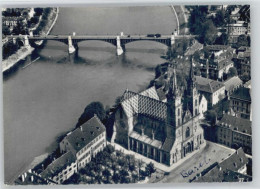 10668210 Basel BS Basel Fliegeraufnahme Muenster Wettsteinbruecke X Basel BS - Andere & Zonder Classificatie