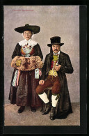 Cartolina Costumi Gardenensi, Ehepaar In Tracht  - Unclassified