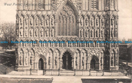 R111996 Lichfield Cathedral. West Front. 1908 - Welt