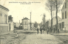 78  MONTREUIL SOUS BOIS - RUE DE FONTENAY ET RUE MOLIERE (ref 7237) - Otros & Sin Clasificación