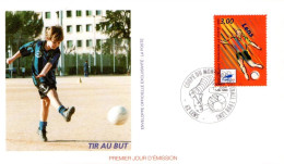 FDC 1996 FOOTBALL TIR AU BUT - 1990-1999