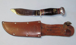 Remington Dupont RH92 Couteau à Lame Fixe Avec Gaine 4 1/2" Lame VG+ 1939-1940 - Messen