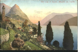 10599447 Lugano TI Lugano Schloss Ungelaufen Ca. 1920 Lugano - Sonstige & Ohne Zuordnung