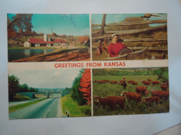 UNITED   STATES POSTCARDS  1979 KANSAS  BIRDS   ANIMALS COW DERVER COLLO - Other & Unclassified