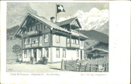 10582082 Kandersteg BE Kandersteg Hotel Pension Ungelaufen Ca. 1920 Kandersteg - Other & Unclassified