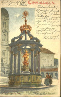 10581986 Einsiedeln SZ Einsiedeln KuenstlerK. Dussault Brunnen X 1899 Einsiedeln - Sonstige & Ohne Zuordnung