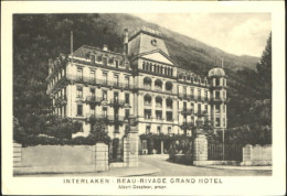 10581962 Interlaken BE Interlaken Hotel Ungelaufen Ca. 1930 Interlaken BE - Other & Unclassified