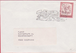 Brief 1974 - Mi.1439 (2) : Freimarke : Schönes Österreich - Bludenz , Vorarlberg , SST 4411 Christkindl - FDC