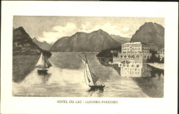 10581935 Paradiso Paradiso Lugano Hotel Ungelaufen Ca. 1930 Paradiso - Autres & Non Classés