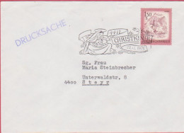 Brief 1974 - Mi.1439 (9) : Freimarke : Schönes Österreich - Bludenz , Vorarlberg , SST 4411 Christkindl - FDC