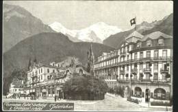 10581878 Interlaken BE Interlaken Hotel Pension Ungelaufen Ca. 1920 Interlaken B - Sonstige & Ohne Zuordnung