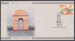 Inde India 2006 Special Cover India Gate, British Architecture, Monuments, World War I, Pictorial Postmark - Brieven En Documenten