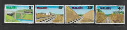 MALAWI 1979 TRAINS  YVERT N°330/333 NEUF MNH** - Treinen