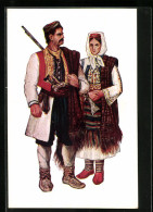 AK Paar In Tracht Aus Dalmatien, Krivosije  - Sin Clasificación