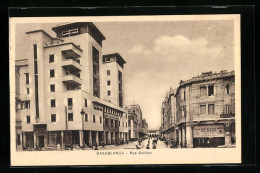 CPA Casablanca, Rue Galliéni  - Casablanca