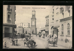 CPA Casablanca, Boulevard De L`Horloge  - Casablanca