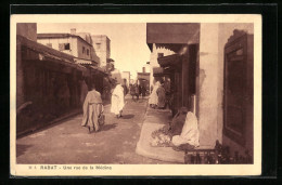 CPA Rabat, Une Rue De La Médina, Vue De La Rue  - Rabat