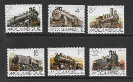 MOZAMBIQUE 1983 TRAINS  YVERT N°910/915 NEUF MNH** - Trenes