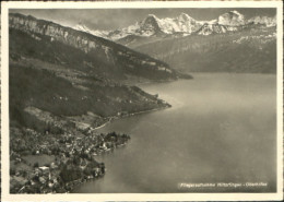 10581532 Hilterfingen Thunersee Oberhofen Fliegeraufnahme X 1942 Hilterfingen - Sonstige & Ohne Zuordnung