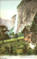 10581443 Lauterbrunnen BE Lauterbrunnen Wasserfall X 1907 Lauterbrunnen - Autres & Non Classés