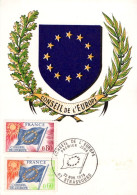 CARTE MAXIMUM 1975 CONSEIL DE L'EUROPE - 1980-1989