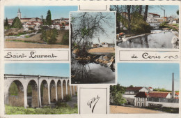 SAINT LAURENT DE CERIS LAVOIR ET USINE VIADUC USINE  ... MULTIE VUES 1959 CPSM 9X14 TBE - Sonstige & Ohne Zuordnung