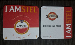 AMSTEL BRAZIL BREWERY  BEER  MATS - COASTERS # Bar  Buteco Do ZÉ  ABILIOfront And Verse - Sotto-boccale
