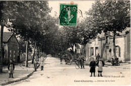 C.P.A. COUR-CHEVERNY (41) - 1914 - Avenue De La Gare - - Cheverny