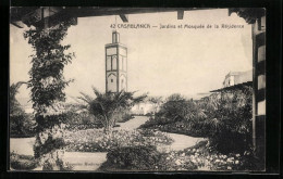 CPA Casablanca, Jardins Et Mosquée De La Résidence  - Casablanca