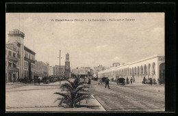 CPA Casablanca, La Cannebière, Boulevard 4 E Zouaves  - Casablanca