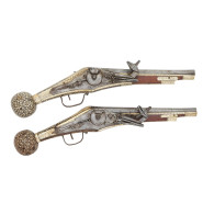 A Brace Of German Wheel-Lock Holster Pistols (Puffer) - Armas De Colección