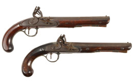 Pr. 18/19th C. Rutland Dueling Pistols - Armas De Colección