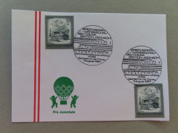 Österreich Pro Juventute - Mit Sonderstempel 1. August 1987 Aschach An Der Donau, Briefmarken Werbeschau (Nr.1843) - Otros & Sin Clasificación