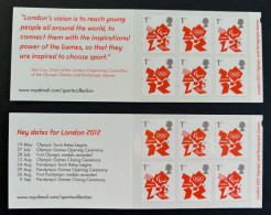 Great Britain United Kingdom 2012 Olympic Games London Olympics Logo Set Of Both Types Booklets MNH - Sommer 2012: London