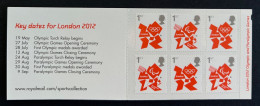 Great Britain United Kingdom 2012 Olympic Games London Olympics Logo Key Dates Booklet MNH - Verano 2012: Londres
